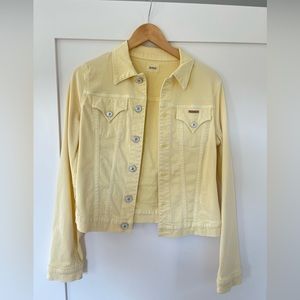 Soft Muted Yellow Jean Jacket